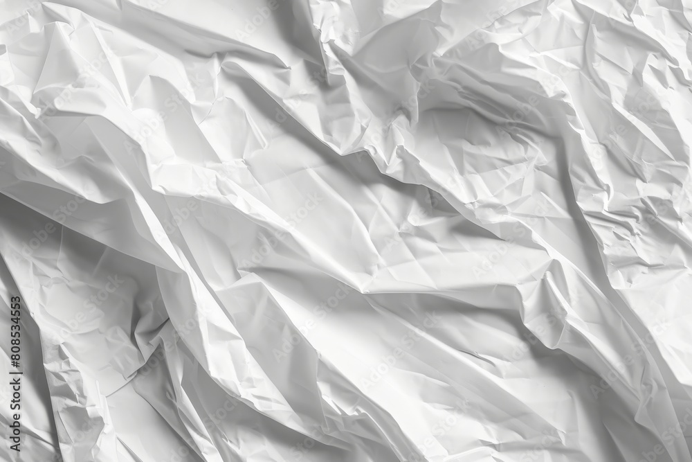 Blank white crumpled and creased paper poster texture, Ai generated Blank white crumpled and creased paper poster texture, Ai generated