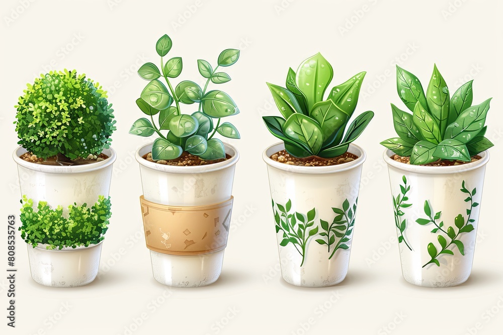 Obraz premium Crystal Clear: Minimalistic and Streamlined Icon Set for Visual Representations