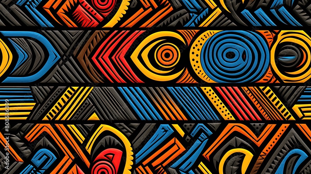 Fototapeta premium seamless pattern with elements
