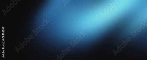 Teal blue green black color gradient background grainy texture effect dark technology abstract banner design  copy space