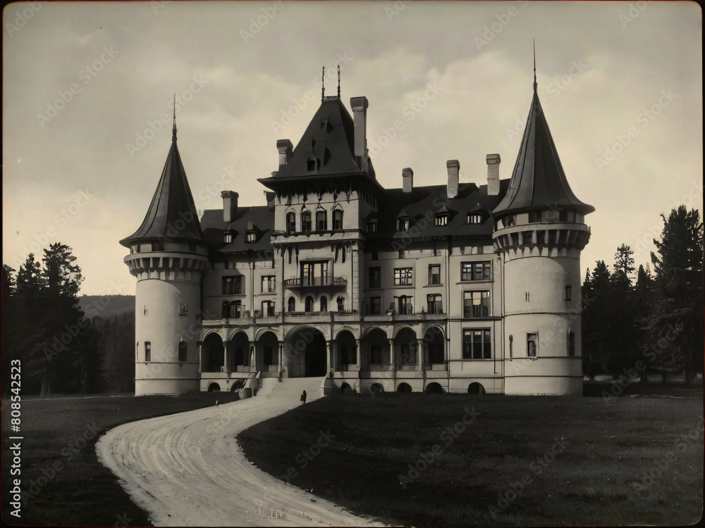 castle in valley country