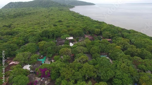 Aerial view of Peças Island, Paranaguá Bay - Guaraqueçaba, Paraná, Brazil photo