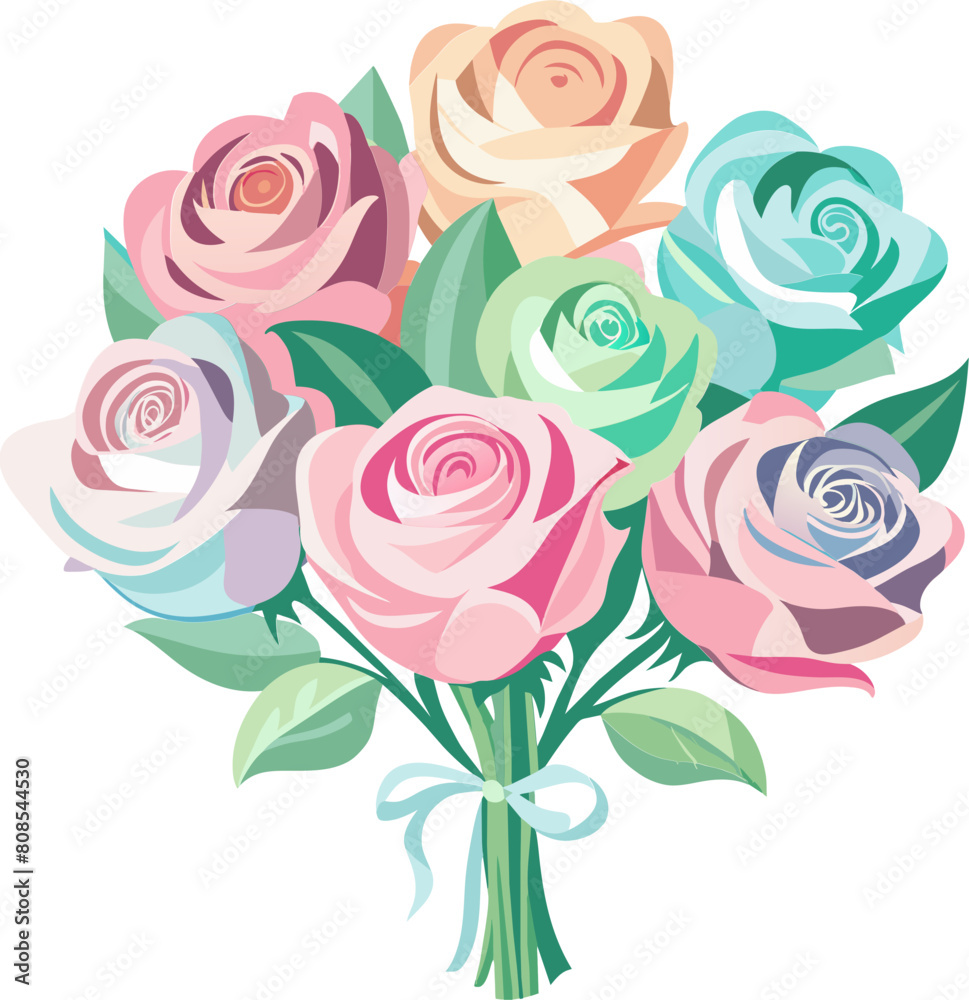 rose bouquet flower vector illustration rose bouquet flower vector illustration