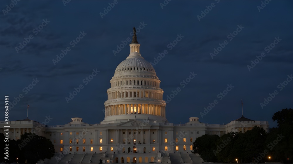 Capitol at blue hour, Whachington DC Capitol at blue hour, Whachington DC
