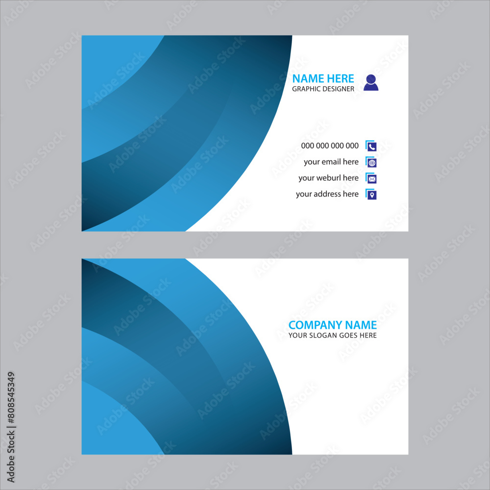 Fototapeta premium minimalist business card design template