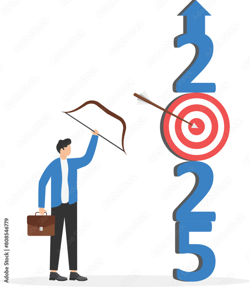 Targets and hopes for success in 2025. increase income, salary, profit and income, vision and mission. Business goals and finances, vector concept
Targets and hopes for success in 2025. increase income, salary, profit and income, vision and mission. Business goals and finances, vector concept