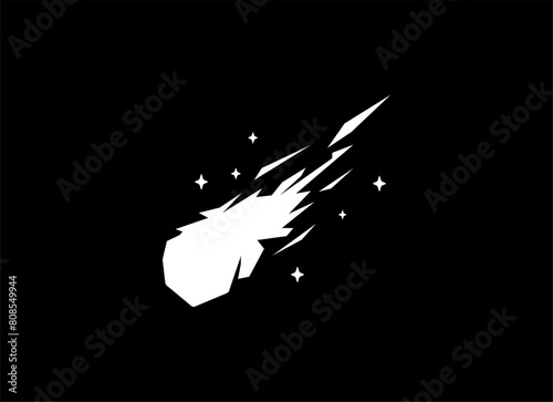 meteor logo stock illustration design