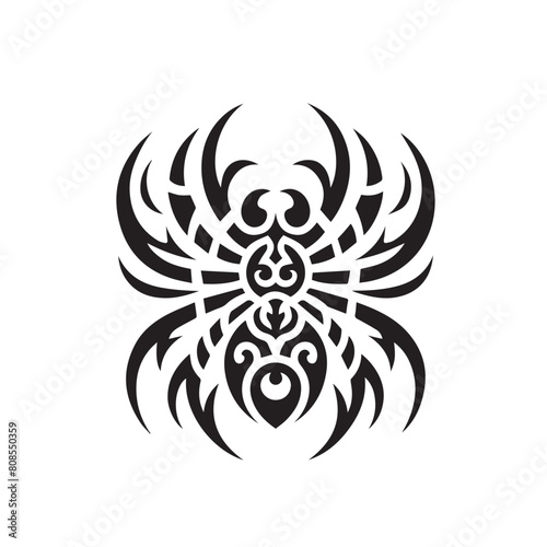 Spider Logo - Inspired Tribal Tattoo Design