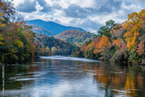  Autumn Beauty - French Broad River in its Broad Magnificence