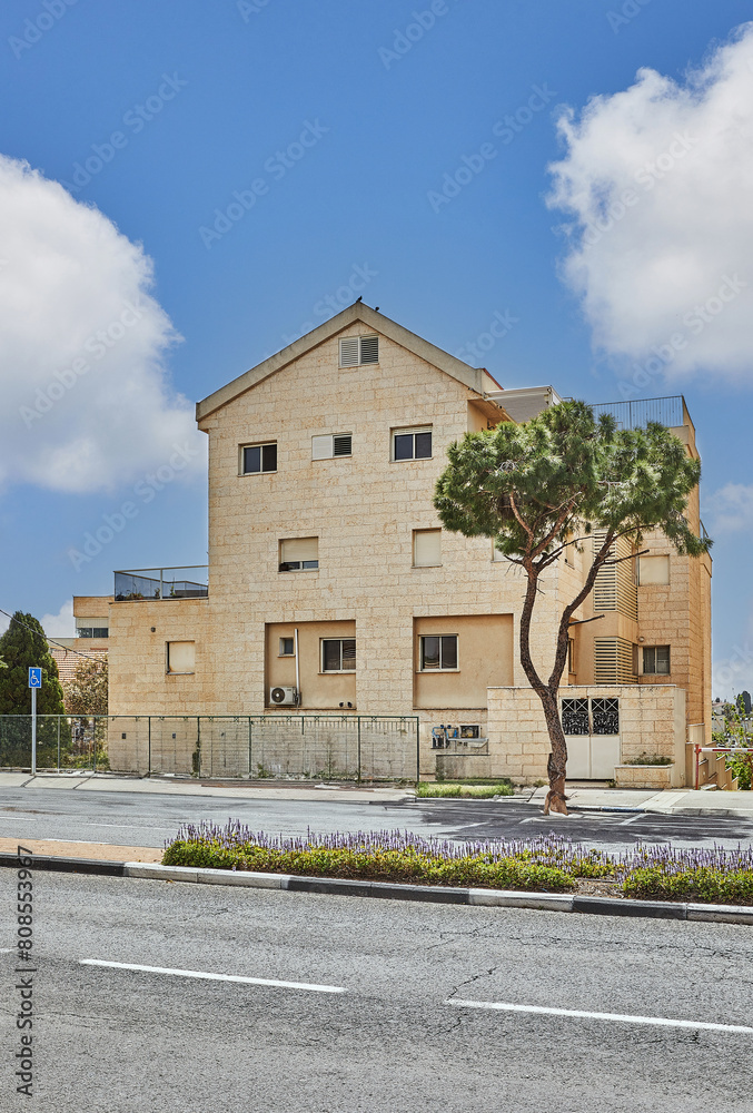 Streets, houses and hotels of Haifa in the Carmel area Streets, houses and hotels of Haifa in the Carmel area