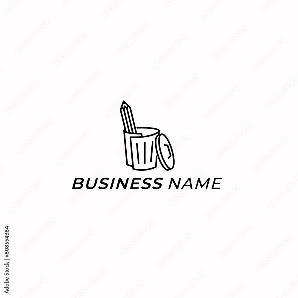 design logo creative paper and pencil design logo creative paper and pencil