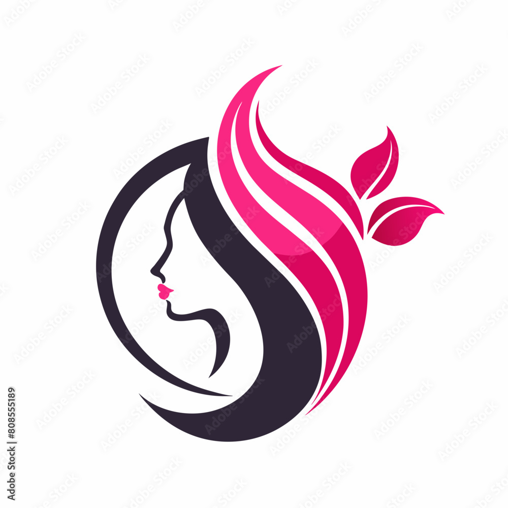 Woman with hair vector illustration on white background, beauty salon silhouette, logo, icon, svg, letter, holiday t shirt, hand drawn trendy vector illustration, hair vector Woman with hair vector illustration on white background, beauty salon silhouette, logo, icon, svg, letter, holiday t shirt, hand drawn trendy vector illustration, hair vector