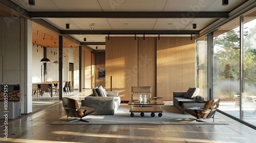 A modern luxury and sleek interior design photo