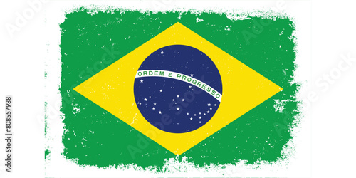 Vintage flat design grunge Brazil flag background Free Download Vintage flat design grunge Brazil flag background - GFXLoad