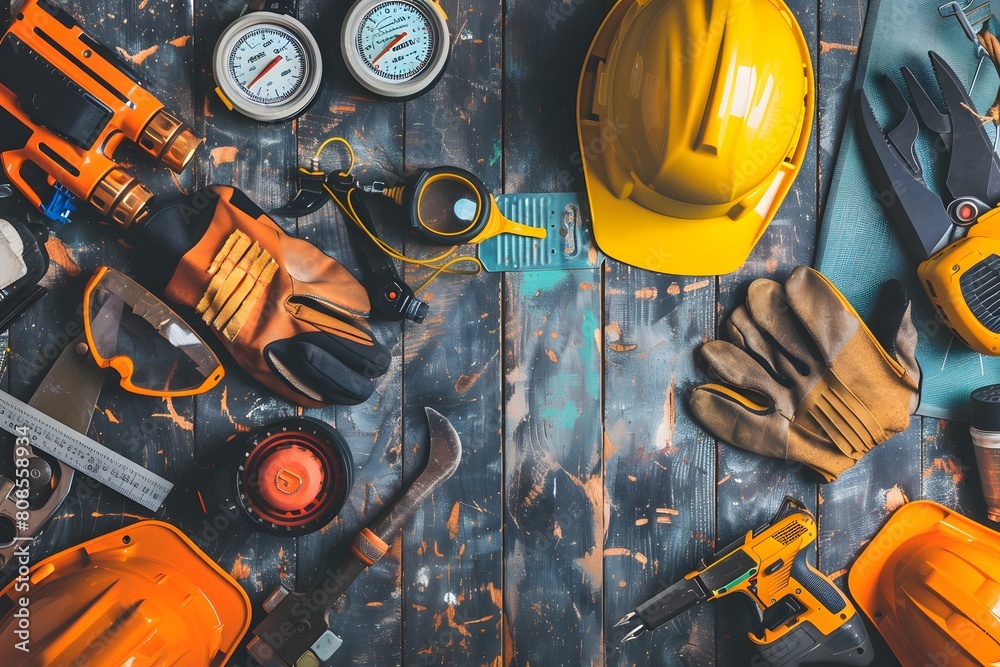Environmental Health and Safety Specialist. Realistic image of hat to Safety Specialist.