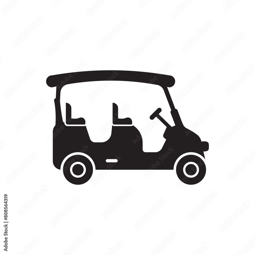 Golf car logo icon,design vector illustration template Golf car logo icon,design vector illustration template