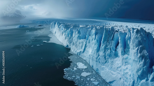 Climate Change Antarctic Melting Glacier in a Global Warming Environmen © Sattawat