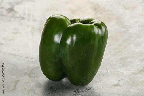 Raw green Bulgarian bell pepper