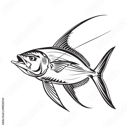 Mahi fish image vector. mahi fish illustration isolated on white photo