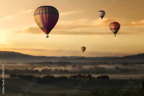 hot air balloon © Mujahid