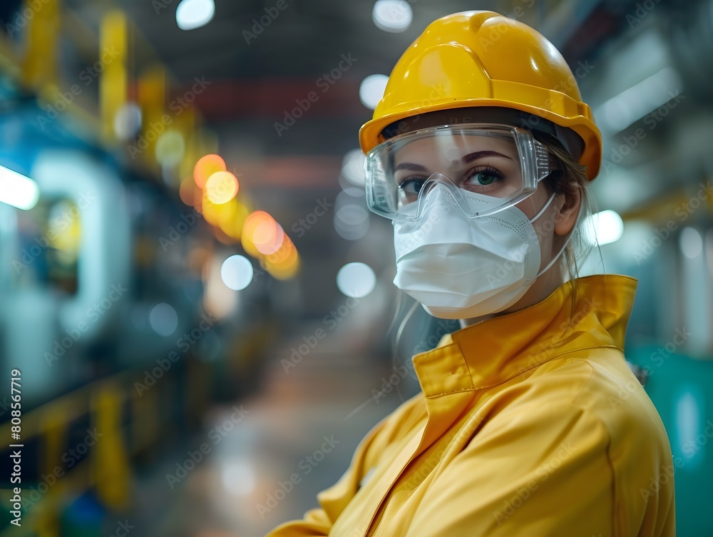 Standard for working Environmental Health and Safety Specialist. Realistic image of safety person and team. Standard for working Environmental Health and Safety Specialist. Realistic image of safety person and team.