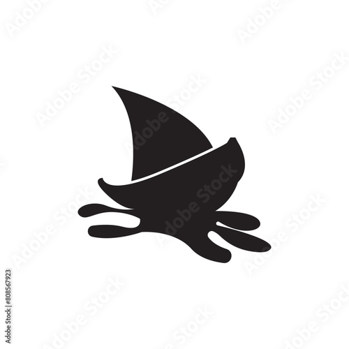 Sailboat symbol logo icon design vector illustration
