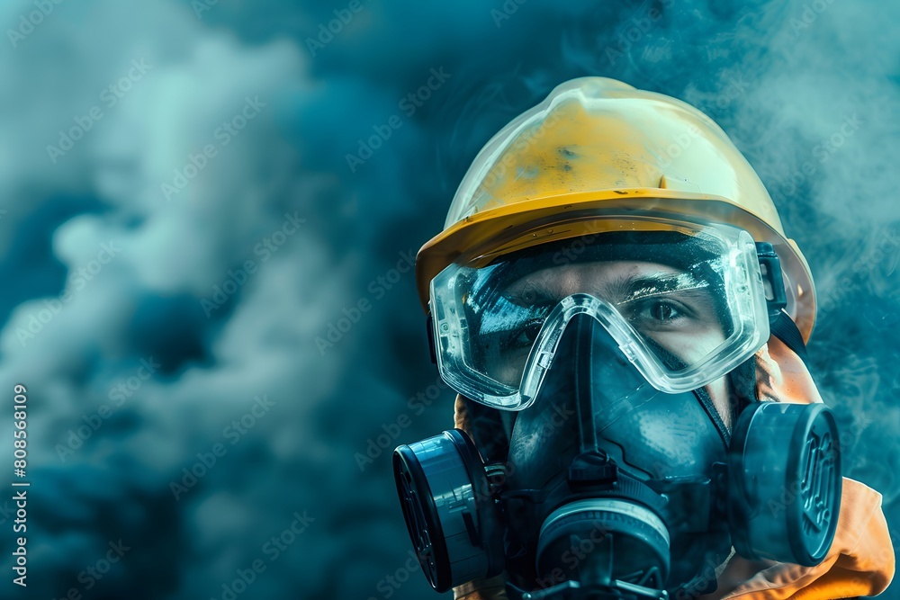 Standard for working Environmental Health and Safety Specialist. Realistic image of safety person and team. Standard for working Environmental Health and Safety Specialist. Realistic image of safety person and team.