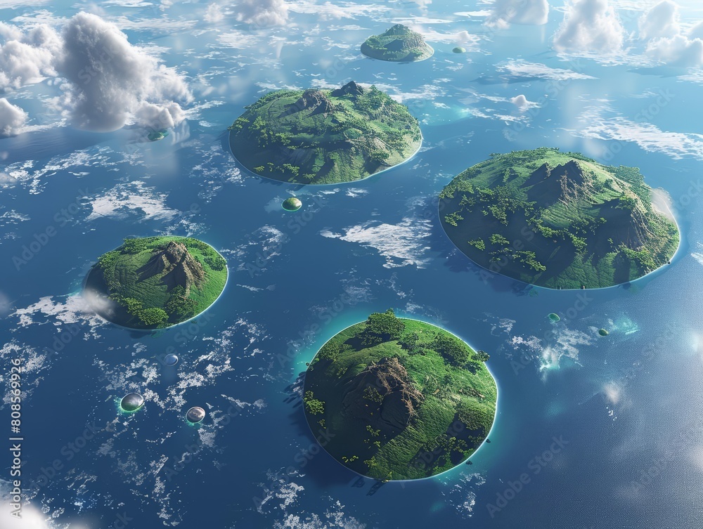 The newly mapped exoplanet, with its floating islands and gravity anomalies, becomes a hub for extreme sports enthusiasts from across the universe The newly mapped exoplanet, with its floating islands and gravity anomalies, becomes a hub for extreme sports enthusiasts from across the universe