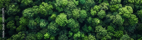 Aerial top view forest tree, Rainforest ecosystem and healthy environment concept and background, Texture of green tree forest view from above
