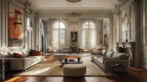 A modern luxury and sleek interior design