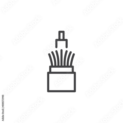Fiber Optic Cable line icon