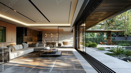 A modern luxury and sleek interior design