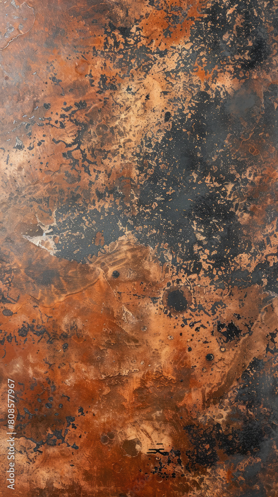 Develop a textured wallpaper mimicking the surface of Mars, incorporating rustred and dark gray, enhancing spacethemed rooms or exhibits
