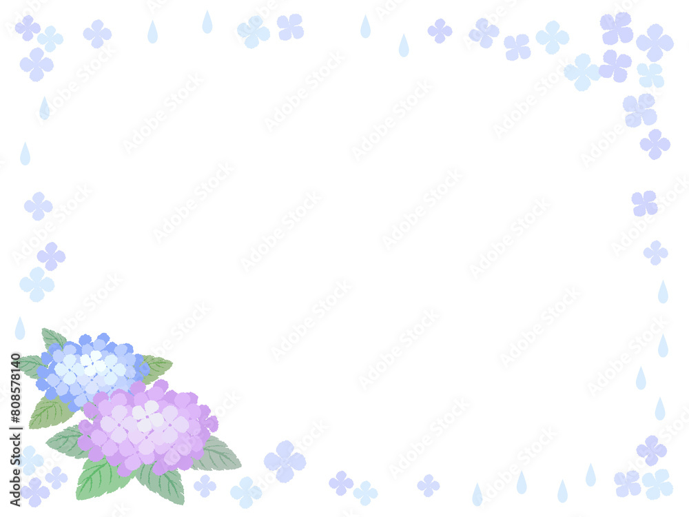 紫陽花フレーム(しずく) 紫陽花フレーム(しずく)