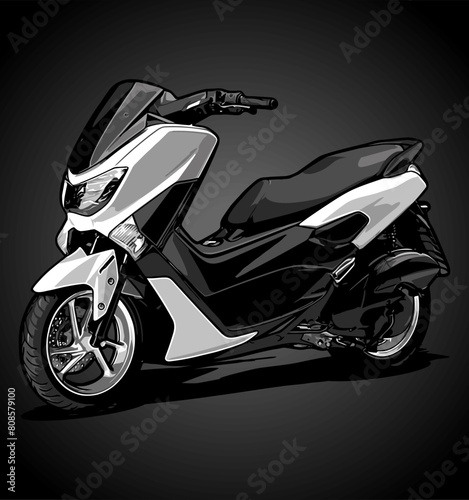 scooter vector template