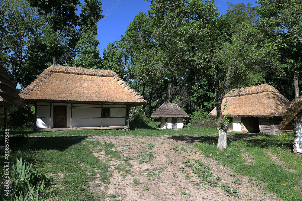 is an ancient Ukrainian village of the 19th century. is an ancient Ukrainian village of the 19th century.