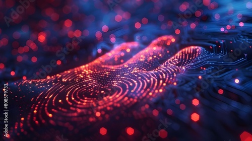 scanning fingerprint .Generative AI