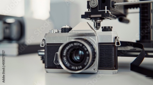 Classic Camera and Mini 3D Printer - Side Portrait
