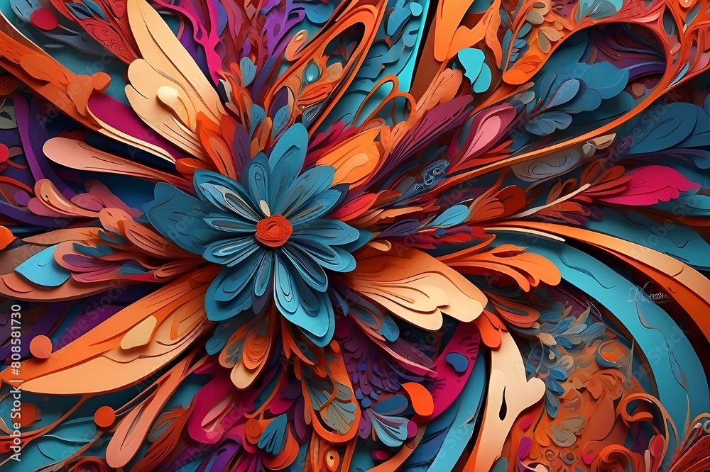 A stunning, abstract ase with vibrant colors and intricate patterns, rendered in a modern, digital style. A stunning, abstract ase with vibrant colors and intricate patterns, rendered in a modern, digital style.