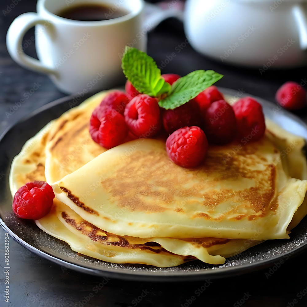 pancakes with berries pancakes with berries