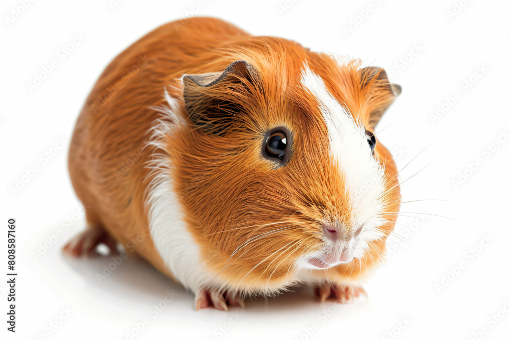 a guinea is sitting on a white surface a guinea is sitting on a white surface