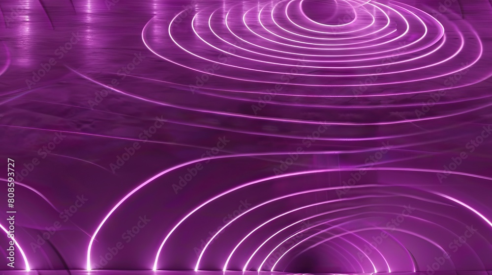 Obraz premium Oscillating loops with pop art, speculative modeling and bright concentric circles twisting with neon glow mesmerizing and variating patterns