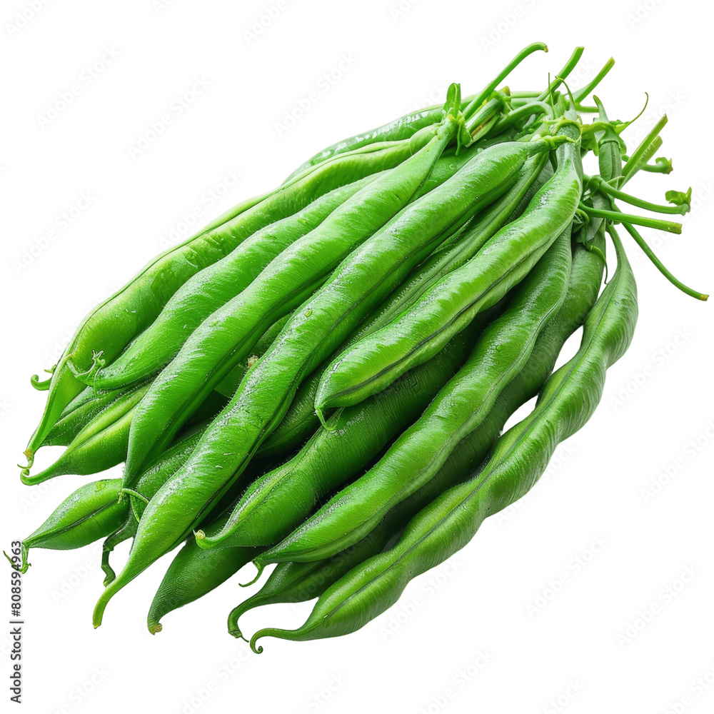 Fresh green beans, ready to be cooked.