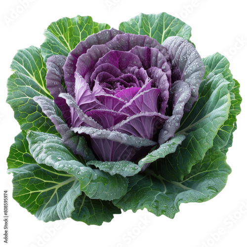 This is an image of a purple cabbage photo