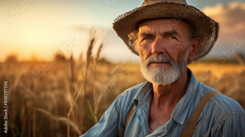A farmer on his farm. Countryside worker © Rymden