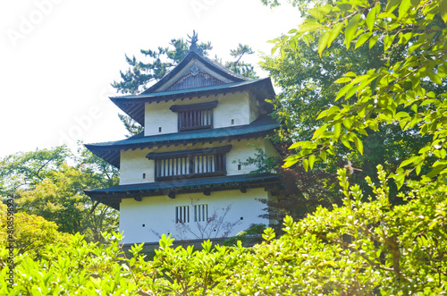 Hirosaki castle in Aomori prefecture, Tohoku, Japan. photo