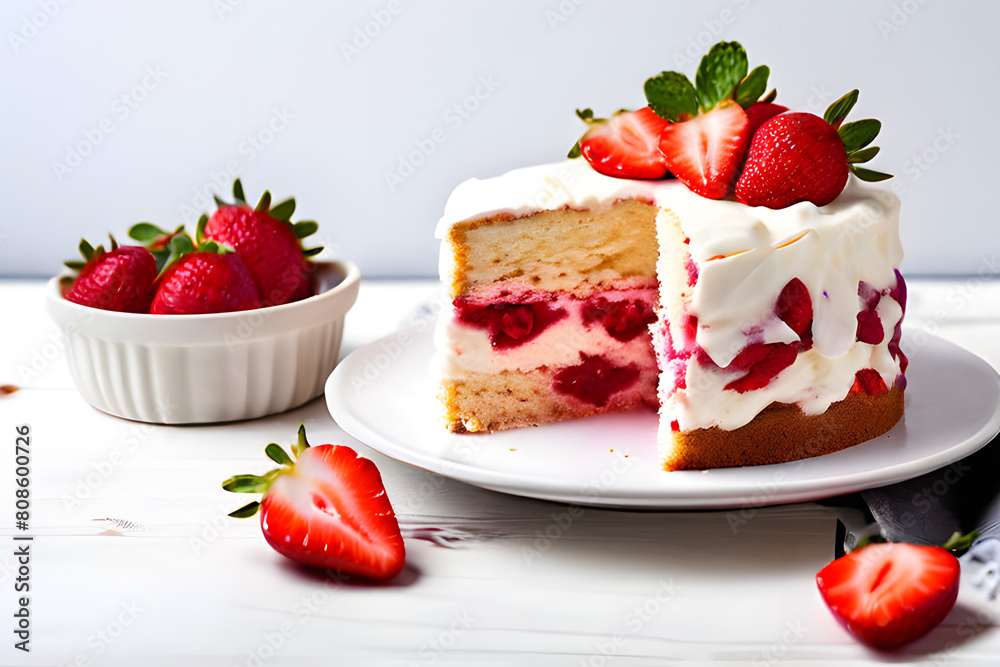 cheesecake with strawberries cheesecake with strawberries