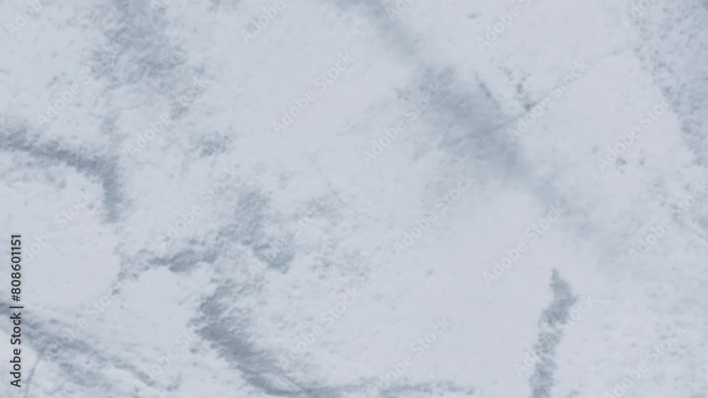 Frozen Water Of Palvatnet Lake In Tjern, Osen Norway. Aerial Shot Frozen Water Of Palvatnet Lake In Tjern, Osen Norway. Aerial Shot
