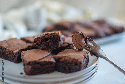 Chocolate frosted brownies