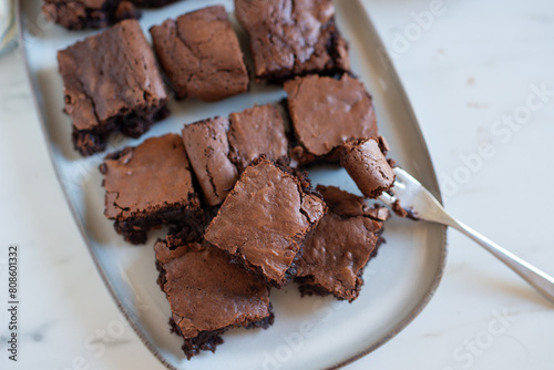 Chocolate frosted brownies